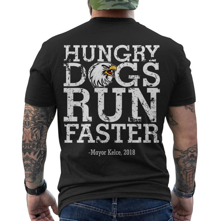 Hungry Dogs Run Faster Tshirt Men's Crewneck Short Sleeve Back Print T-shirt