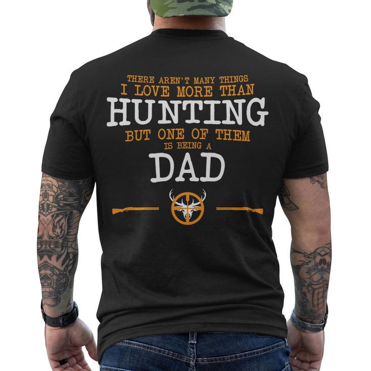 Hunting Dad Tshirt Men's Crewneck Short Sleeve Back Print T-shirt