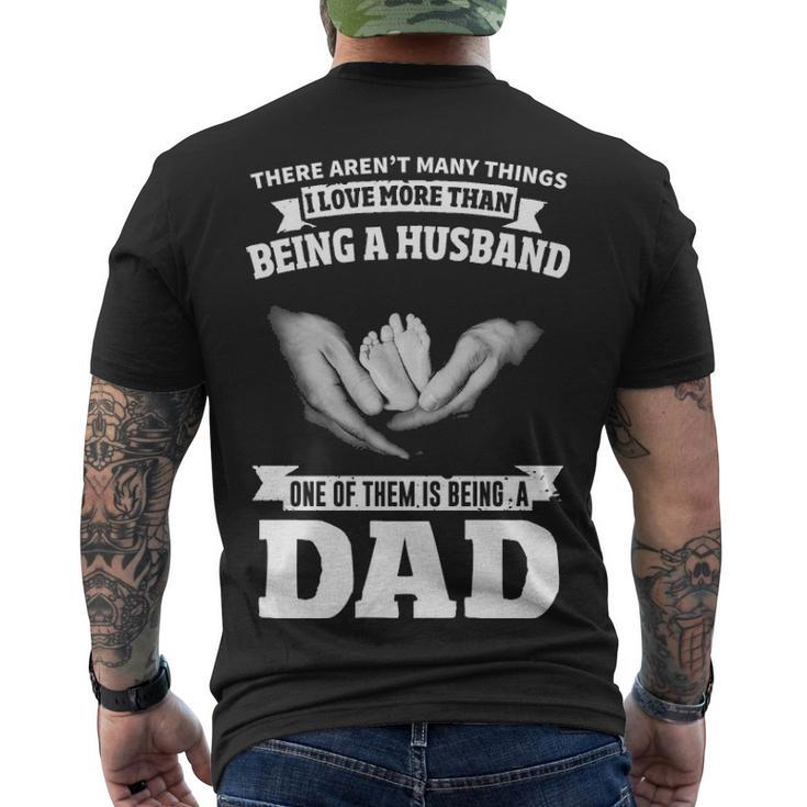 Husband - Love Being A Dad Men's Crewneck Short Sleeve Back Print T-shirt