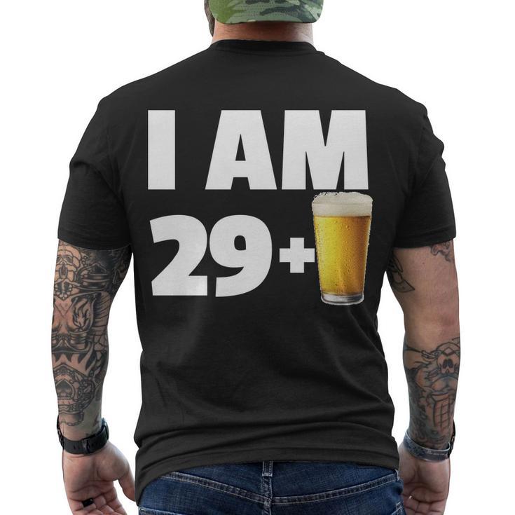 I Am 29 Plus Beer 30Th Birthday Tshirt Men's Crewneck Short Sleeve Back Print T-shirt