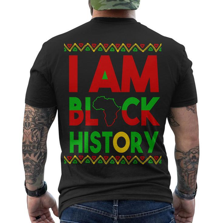 I Am Black History V2 Men's Crewneck Short Sleeve Back Print T-shirt