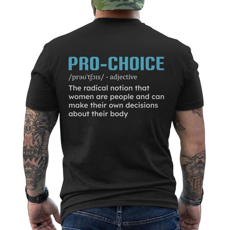 I Am Pro Choice V2 Men's Crewneck Short Sleeve Back Print T-shirt