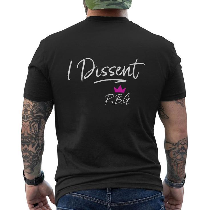 I Dissent Rbg Vote Feminist Men's Crewneck Short Sleeve Back Print T-shirt