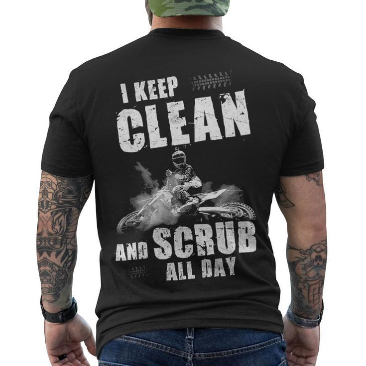 I Keep Clean & Scrub Men's Crewneck Short Sleeve Back Print T-shirt