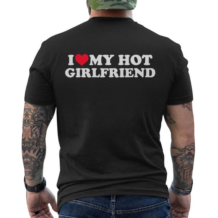 I Love My Hot Girlfriend Shirt Gf I Heart My Hot Girlfriend Tshirt Men's Crewneck Short Sleeve Back Print T-shirt