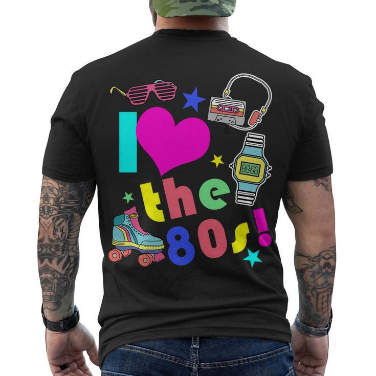 I Love The 80S Retro Party Mashup Men's Crewneck Short Sleeve Back Print T-shirt