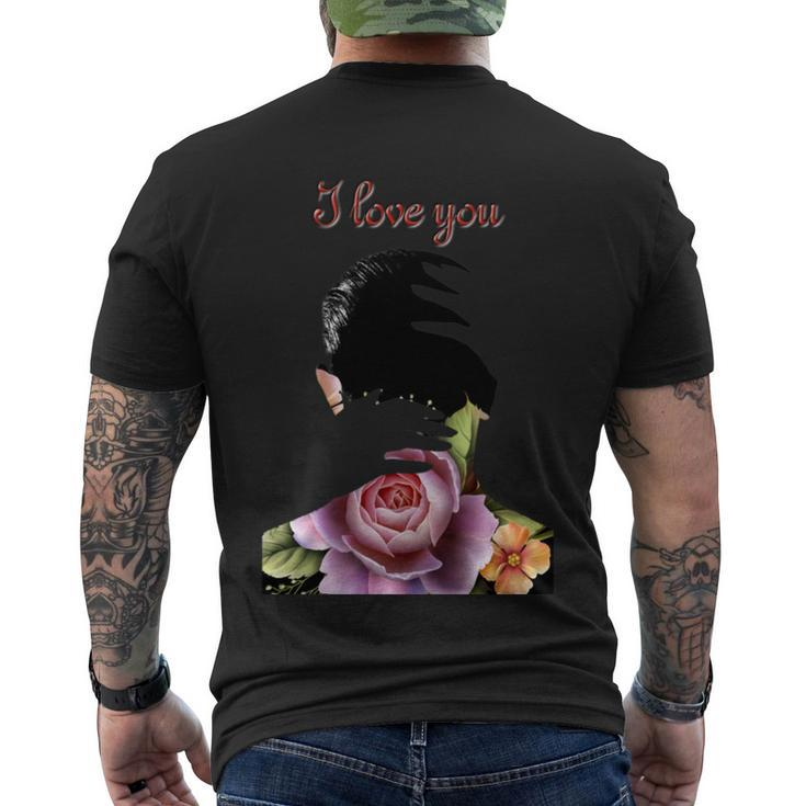 I Love You Love Gifts Gifts For Her Gifts For Him Men's Crewneck Short Sleeve Back Print T-shirt