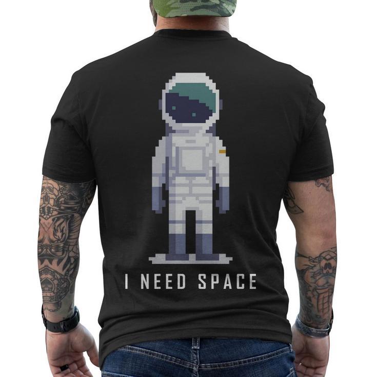 I Need Space V2 Men's Crewneck Short Sleeve Back Print T-shirt