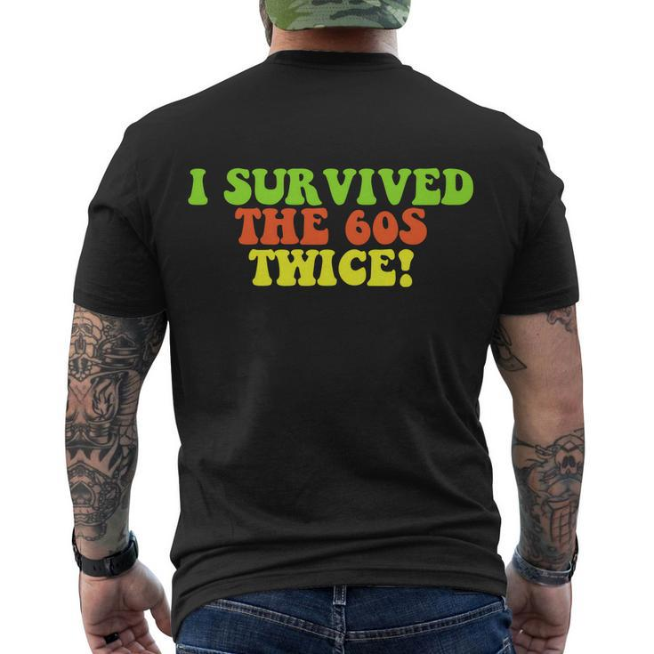 I Survived The 60S Twice Men's Crewneck Short Sleeve Back Print T-shirt