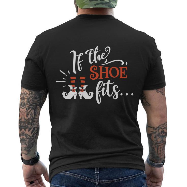 If The Shoe Fits Halloween Quote Men's Crewneck Short Sleeve Back Print T-shirt