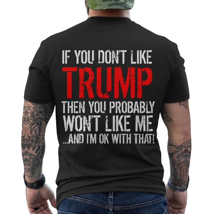 If You Dont Like Trump Funny Tshirt Men's Crewneck Short Sleeve Back Print T-shirt