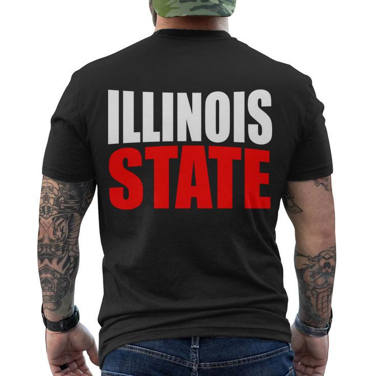 Illinois State Men's Crewneck Short Sleeve Back Print T-shirt