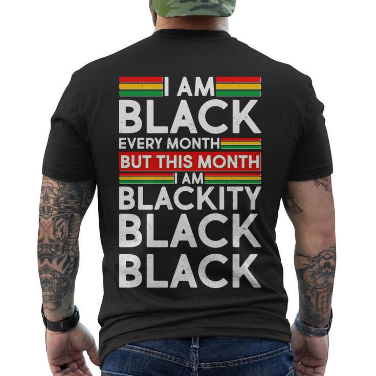 Im Black Every Month Proud Black American Men's Crewneck Short Sleeve Back Print T-shirt
