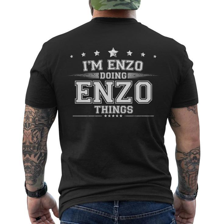 Im Enzo Doing Enzo Things Men's Crewneck Short Sleeve Back Print T-shirt