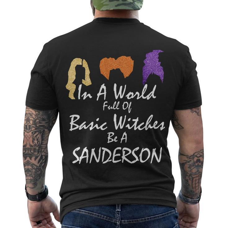 In A World Full Of Basic Witches Be A Sanderson Men's Crewneck Short Sleeve Back Print T-shirt