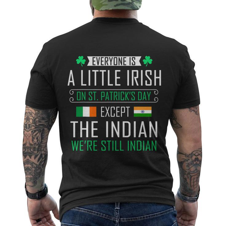 Indian Irish On St Patricks Day Men's T-shirt Back Print
