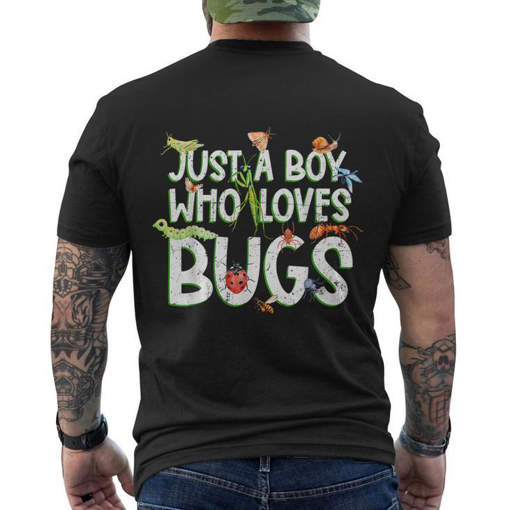 Insect Just A Boy Who Loves Bug Tee Fashion Cute Men's T-shirt Back Print