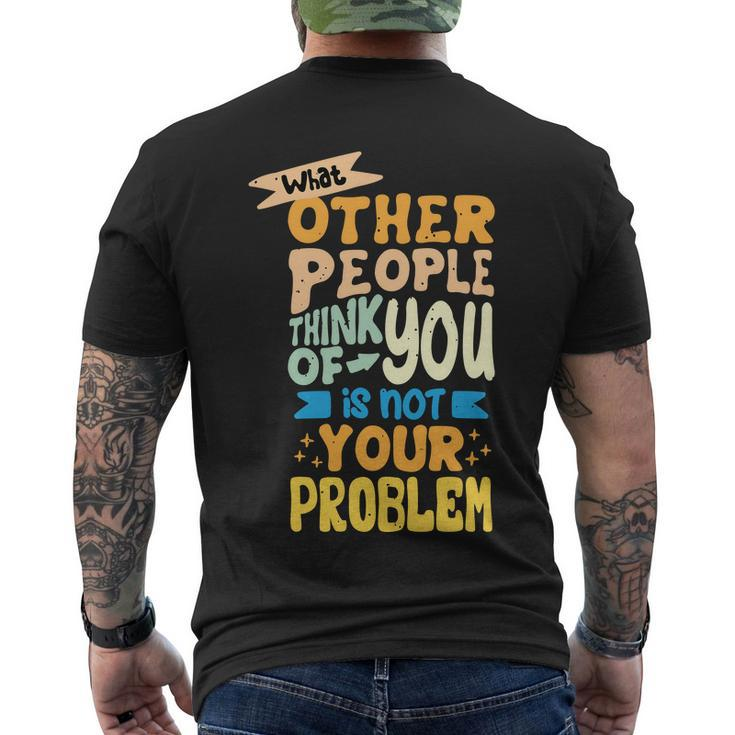 Inspirational Quote Tshirt Men's Crewneck Short Sleeve Back Print T-shirt