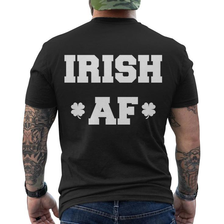 Irish Af St Patricks Day Clover Tshirt Men's Crewneck Short Sleeve Back Print T-shirt