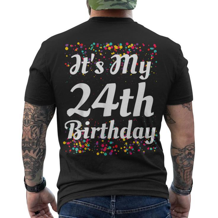 Its My 24Th Birthday Men's T-shirt Back Print