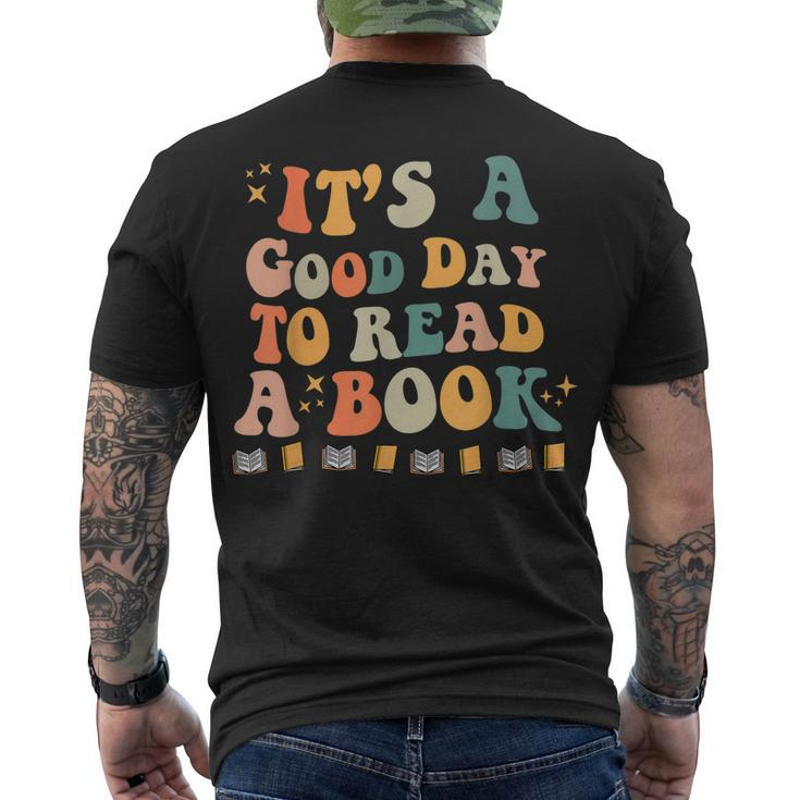 Its A Good Day To Read Book Library Reading Lovers Men's T-shirt Back Print