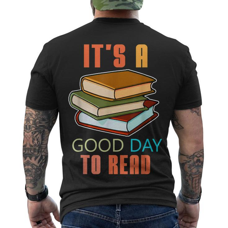 Its Good Day To Read Book Library Reading Lovers Men's T-shirt Back Print