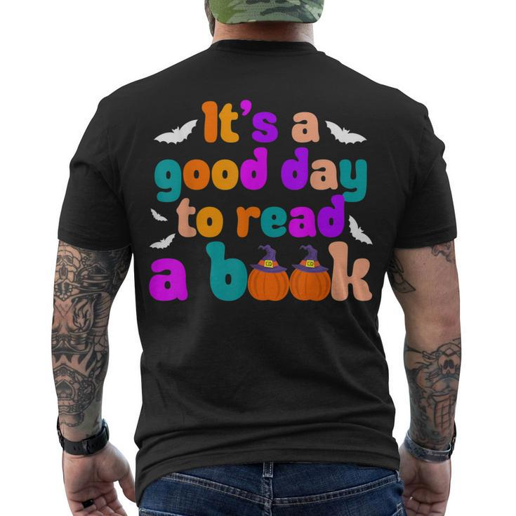 Its A Good Day To Read A Book Book Lovers Halloween Costume Men's T-shirt Back Print