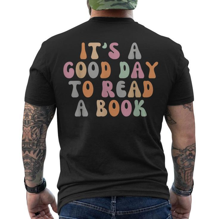 Its A Good Day To Read A Book Retro Teacher Students Men's T-shirt Back Print
