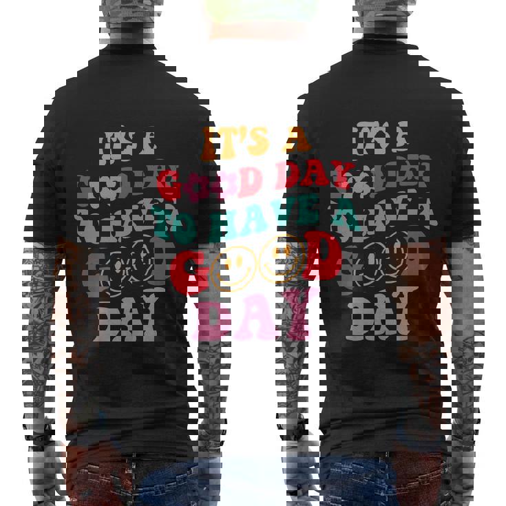 Its A Good Day To Have A Good Day Smile Face Cute Flower Men's T-shirt Back Print