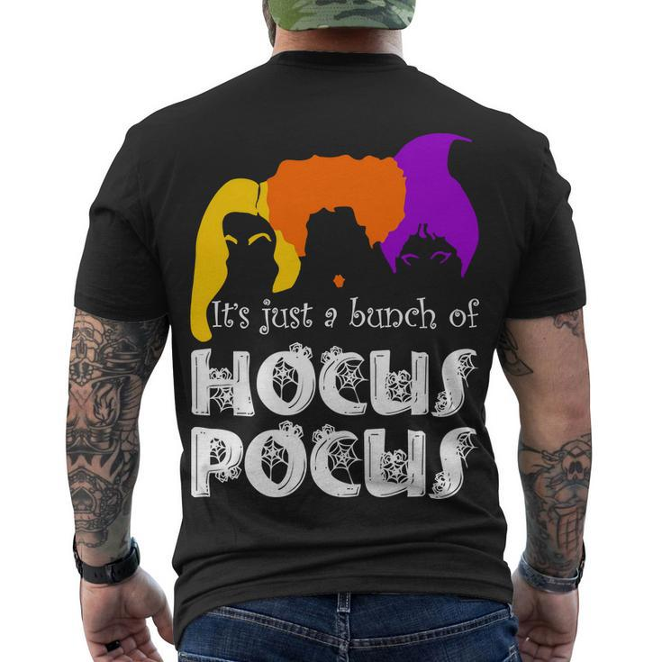Its Just A Bunch Of Hocus Pocus Halloween Tshirt Men's Crewneck Short Sleeve Back Print T-shirt