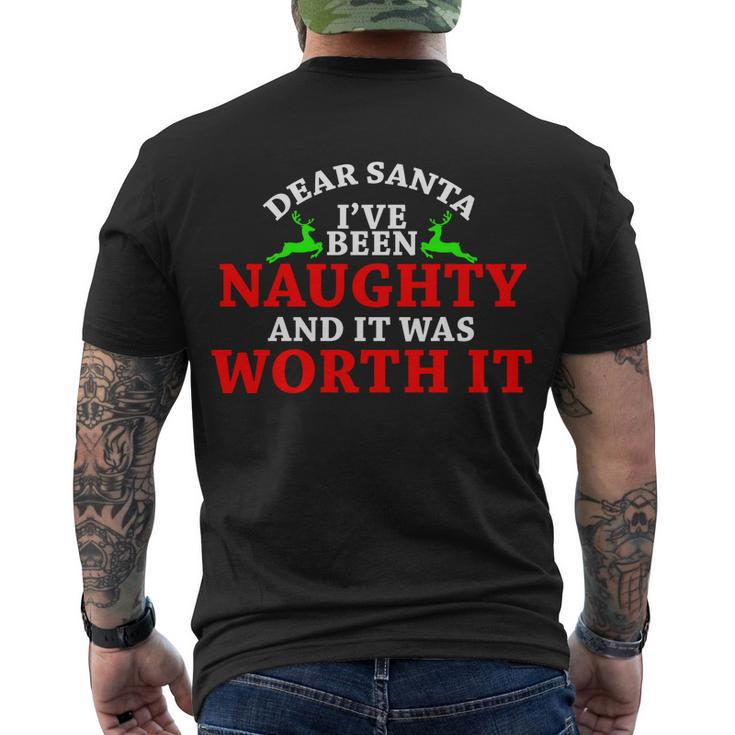 Ive Been Naughty And It Worth It Men's Crewneck Short Sleeve Back Print T-shirt