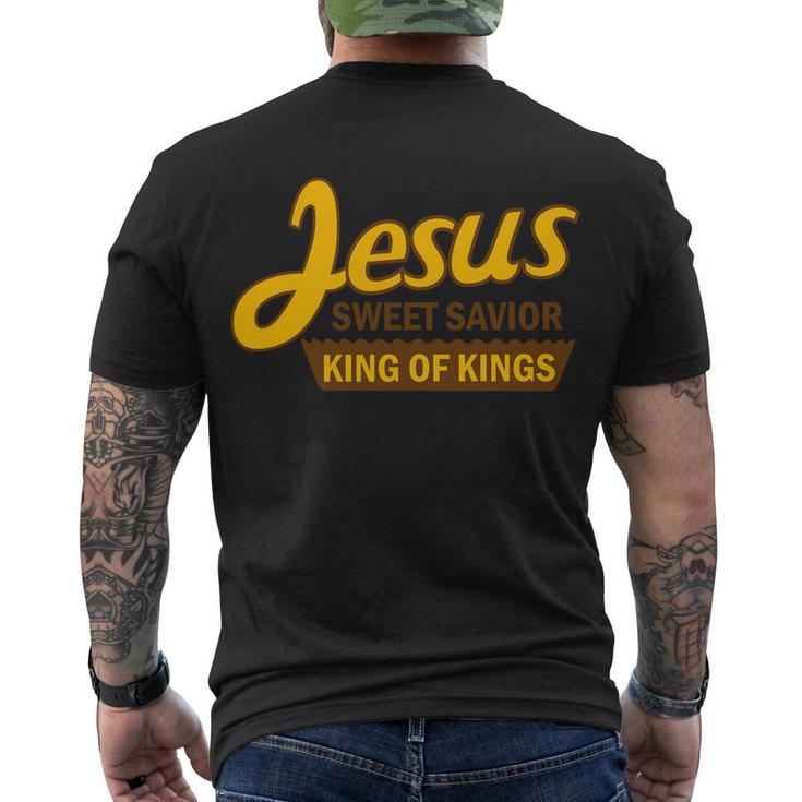 Jesus Sweet Savior King Of Kings Tshirt Men's Crewneck Short Sleeve Back Print T-shirt