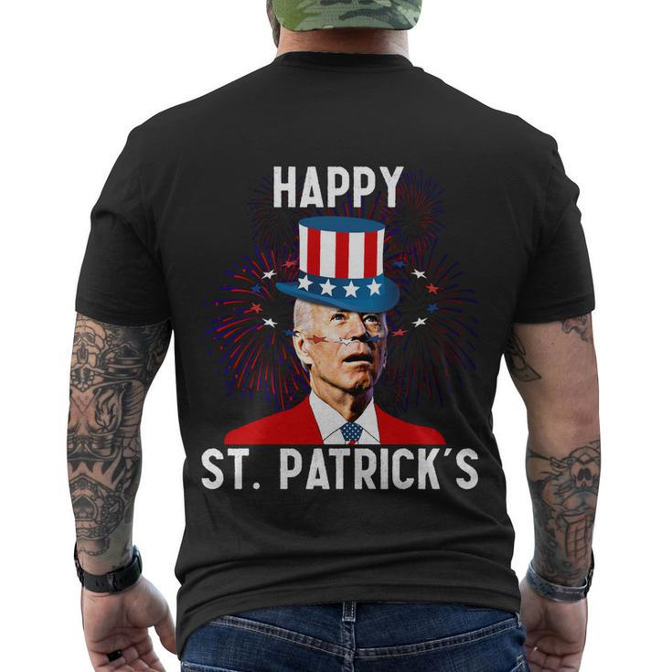 Joe Biden Confused St Patricks Day For Fourth Of July Men's T-shirt Back Print