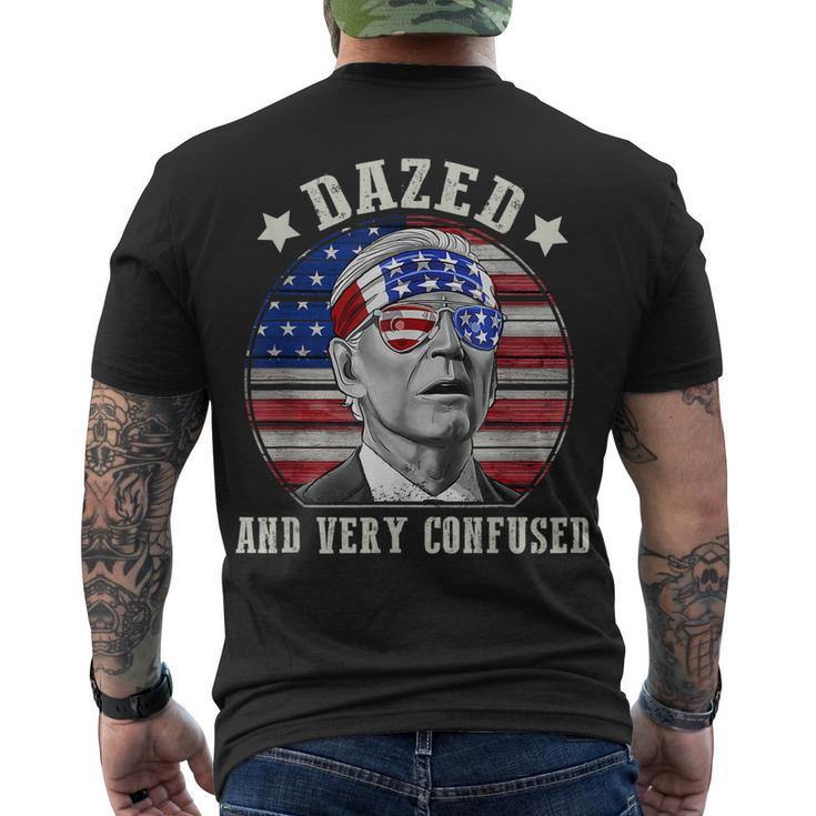 Joe Biden Dazed And Very Confused 4Th Of July 2022 V2 Men's T-shirt Back Print