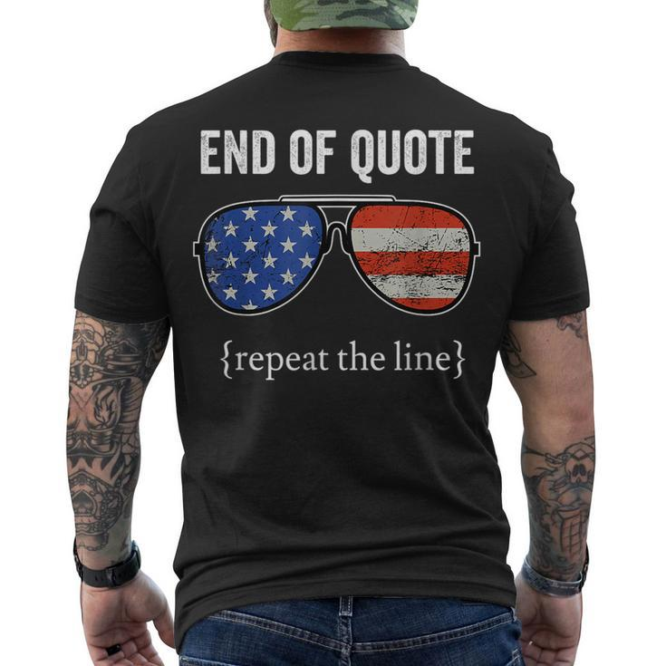 Joe Biden End Of Quote Repeat The Line V2 Men's T-shirt Back Print