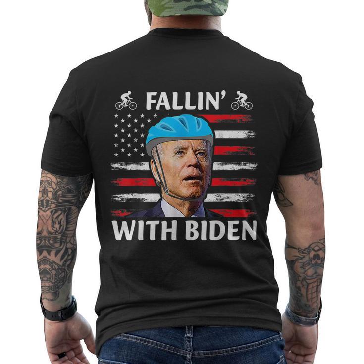 Joe Biden Falling With Biden Funny Ridin With Biden V5 Men's Crewneck Short Sleeve Back Print T-shirt