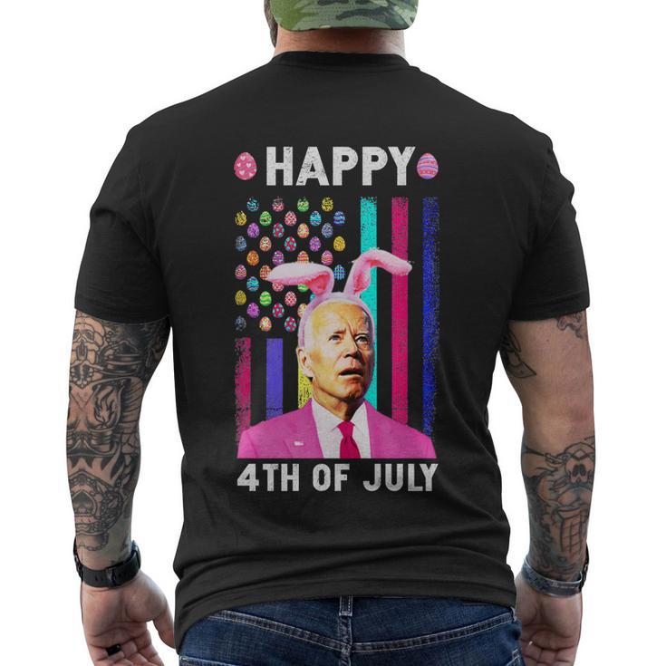 Joe Biden Happy 4Th Of July Happy Easter Tshirt Men's Crewneck Short Sleeve Back Print T-shirt