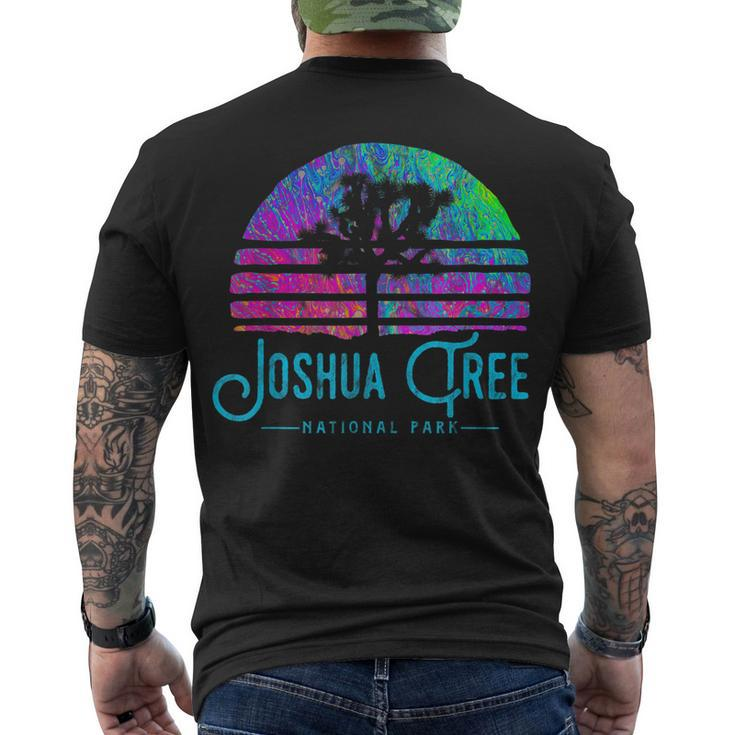 Joshua Tree National Park Psychedelic Festival Vibe Graphic Men's T-shirt Back Print