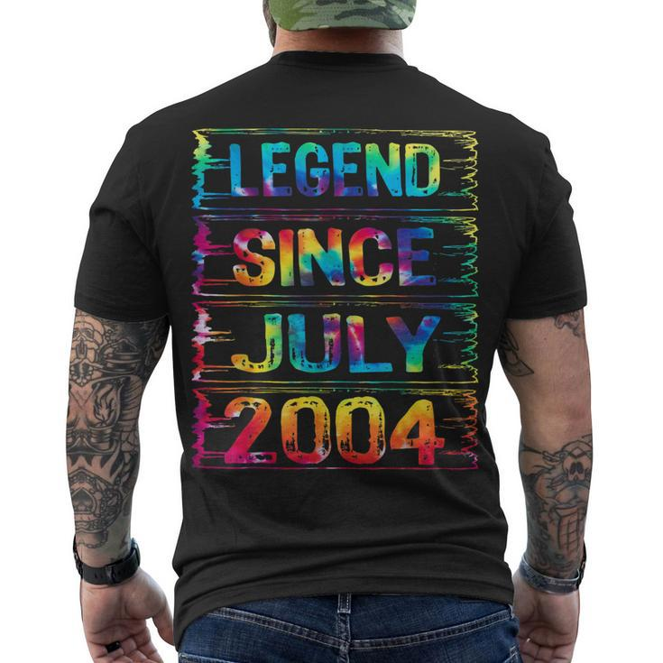 July 18 Years Old Since 2004 18Th Birthday Tie Dye Men's T-shirt Back Print
