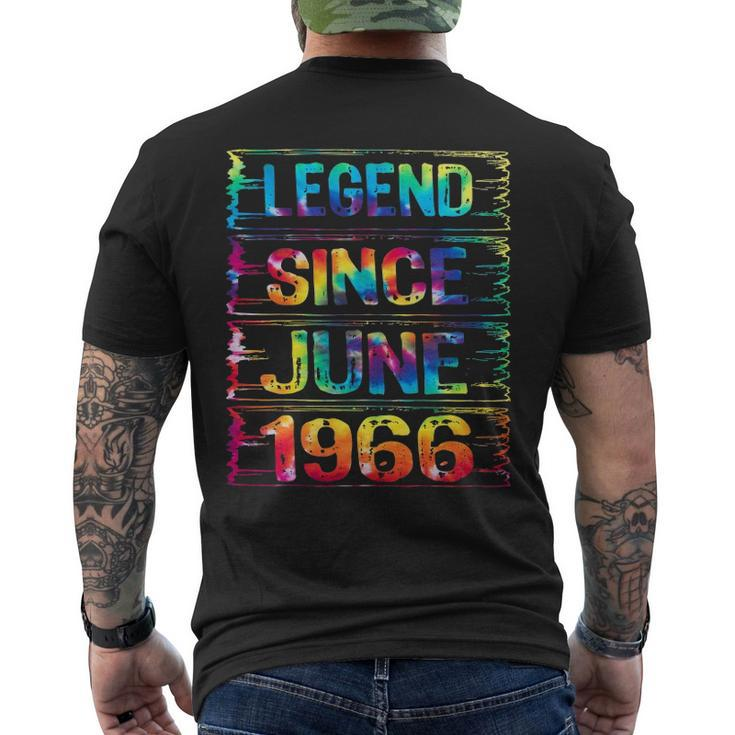 June 56 Years Old Since 1966 56Th Birthday Tie Dye Men's Back Print T-shirt