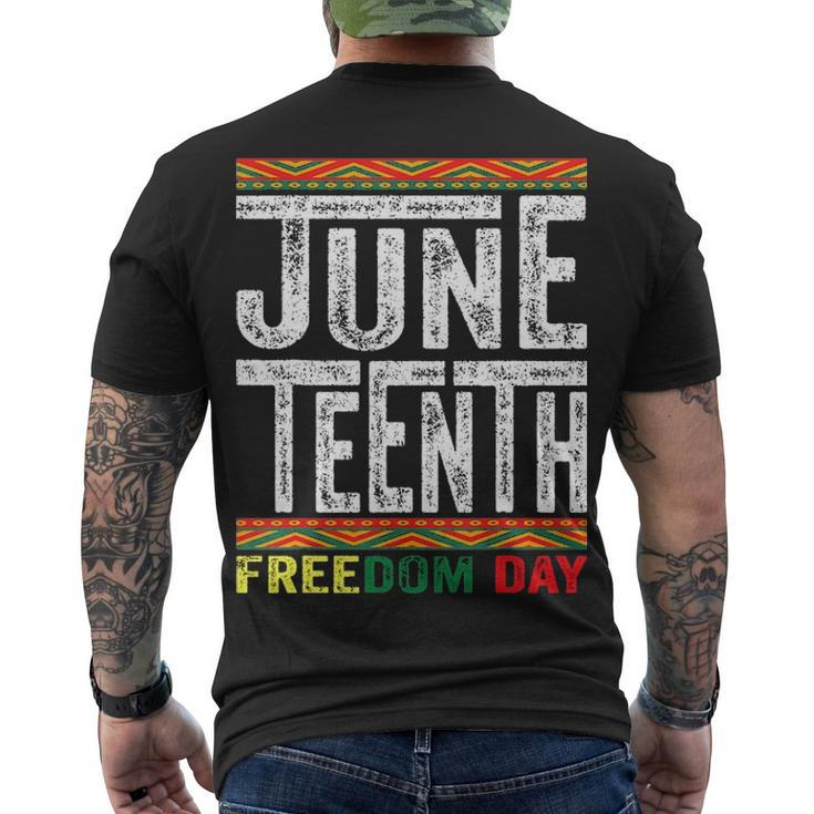 Juneteenth Since 1865 Black History Month Freedom Day Girl Men's T-shirt Back Print