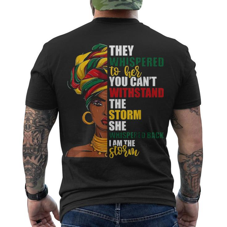 Juneteenth African Pride Ts For Im The Storm Men's T-shirt Back Print