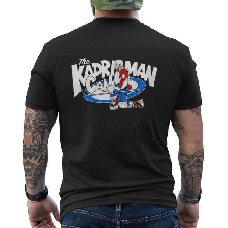 The Kadri Man Can Hockey Player Men's Back Print T-shirt