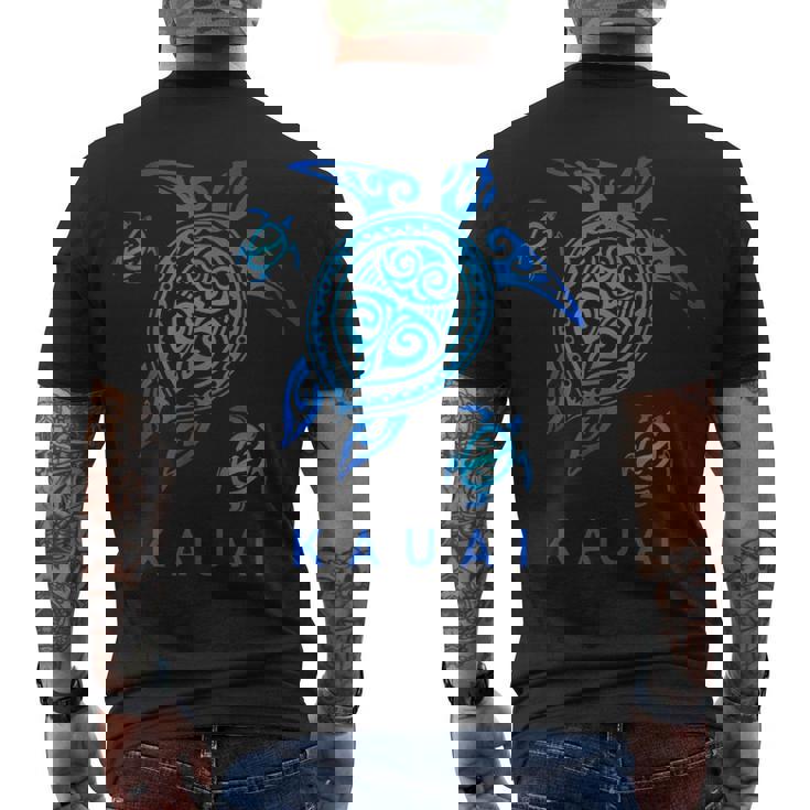 Kauai Hawaii T-Shirt Sea Blue Tribal Turtle Kauai Hawaii T-Shirt Sea Blue Tribal Turtle