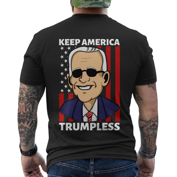 Keep America Trumpless Gift V14 Men's Crewneck Short Sleeve Back Print T-shirt