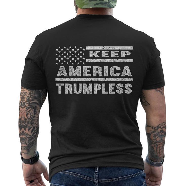 Keep America Trumpless Gift V19 Men's Crewneck Short Sleeve Back Print T-shirt