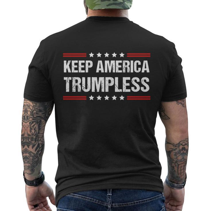 Keep America Trumpless Gift V6 Men's Crewneck Short Sleeve Back Print T-shirt
