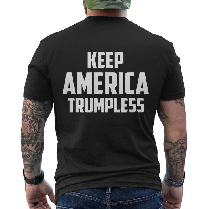 Keep America Trumpless Gift V7 Men's Crewneck Short Sleeve Back Print T-shirt