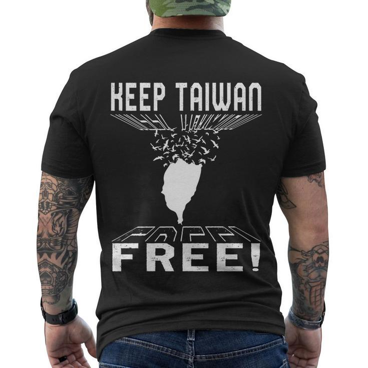 Keep Taiwan Free Flying Birds Support Chinese Taiwanese Peac Men's T-shirt Back Print