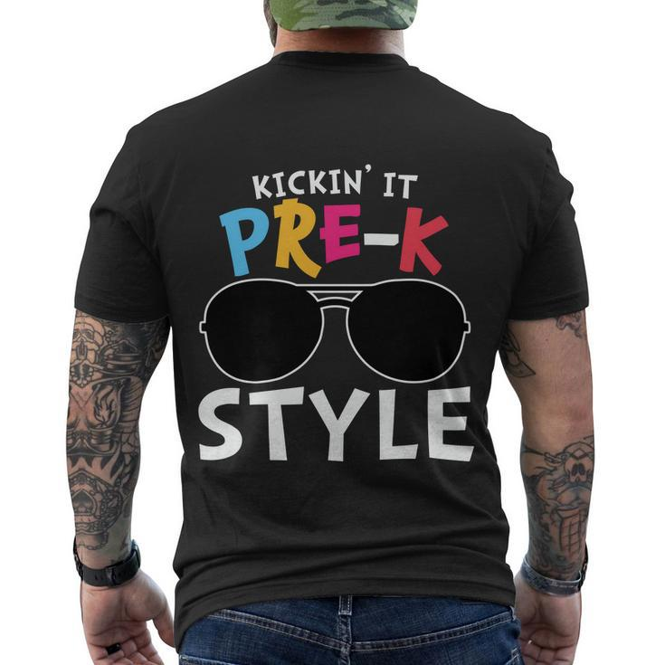 Kickin It Prek Sunglass Style Back To School Men's Crewneck Short Sleeve Back Print T-shirt